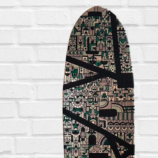 Zigzag - Original Art on Skateboard
